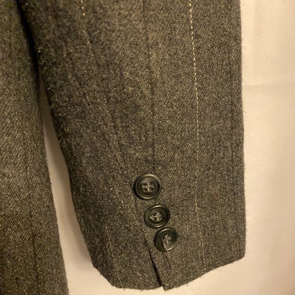 Vintage Ashley Brooke Women's Career Suit & Skirt Gray Pinstripes Button Down 12 - Picture 4 of 15